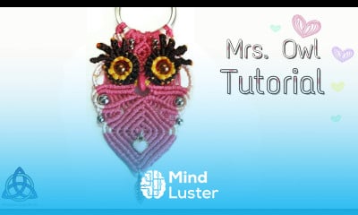 Macrame Owl Keychain Tutorial  Happy Owl Macrame
