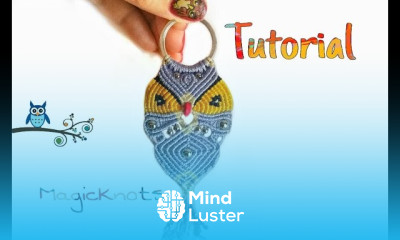 Micro Macrame Owl KeyChain 4  DIY 