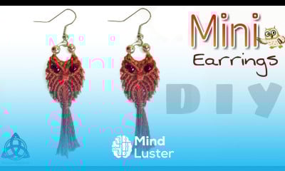 How To Make Owl Macrame Earrings DIY