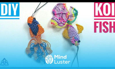 Macrame Keychain Koi Fish Tutorial Keychain Craft Idea