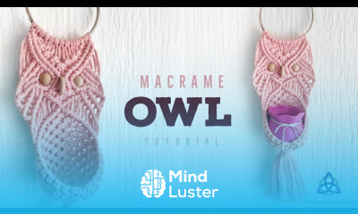 Macrame OWL Plant Hanger Tutorial Wall Hanging DIY