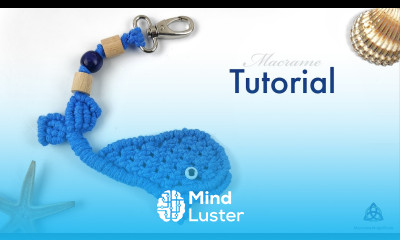 Macrame Whale Keychain Tutorial