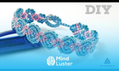 Macrame Bracelet DIY Flower Pattern