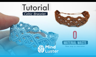 DIY MACRAME CELTIC BRACELET NEW Way to Macrame 0 Material Waste