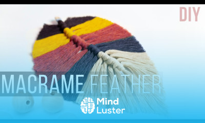 Macrame Feather DIY Wall Hanging Craft Ideas