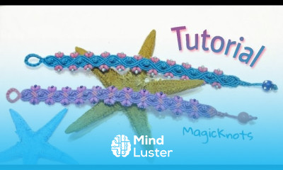 Easy Macrame Wave Bracelet with Beads  DIY 