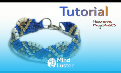 Royal Blue Macramé Bracelet  DIY 