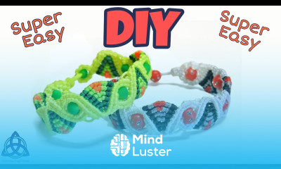 Macrame Bracelet Tutorial How to make Bracelet with Beads Super Easy DIY