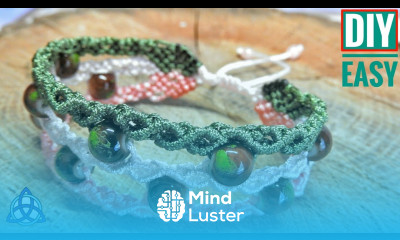 Triple Macrame Bracelet with Beads Tutorial