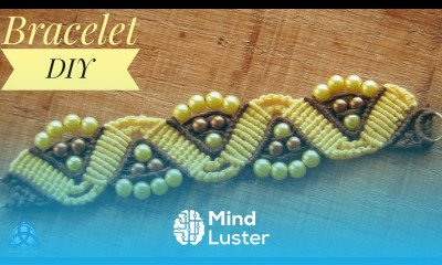 Micro macrame Sunshine bracelet DIY