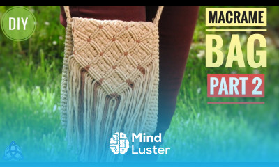 DIY Macrame Shoulder Bag 2019 Part 2 Macrame Crochet Combination