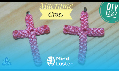 Macrame Cross Pendant Tutorial