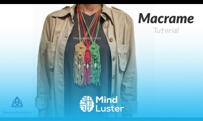 DIY Macrame Necklace Tutorial Bubble Macrame Pattern Handmade Necklace Ideas