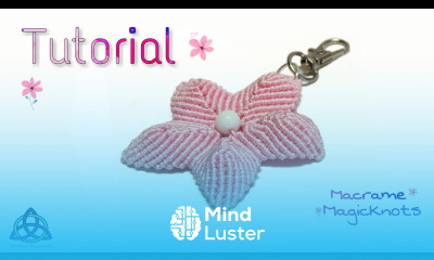 Macrame Tutorial KeyChain Simple Lotus Flower