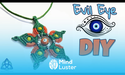 Macrame Pendant Tutorial Unique Evil Eye DIY