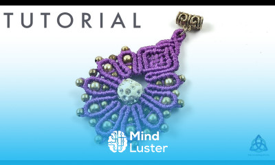 DIY Macrame Flower Pendant Design EASY DIY Pendant