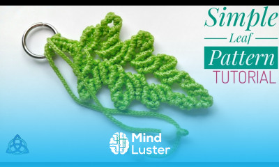 How to make Simple Macrame Leaf Pattern DIY Leaf Craft Ideas