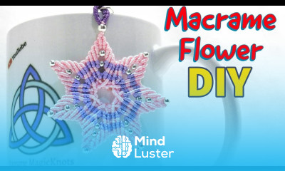 HOW TO Macrame Flower Mandala Easy Flower DIY