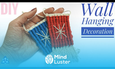 Macrame Wall Hanging Tutorial Christmas Room Decor Idea