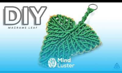 DIY Macrame Leaf Keychain Tutorial
