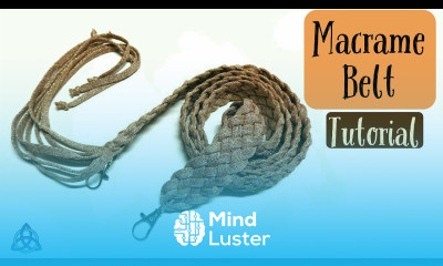 How to make Macrame Belt Tutorial EASY Bag Belt Making