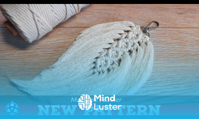 DIY Macrame Feathers Tutorial NEW PATTERN Keychain Wall Hanging