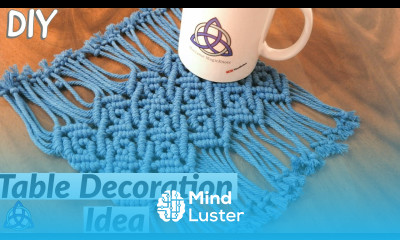 Macrame Table Mat Tutorial Table Cloth DIY Table Decoration Ideas