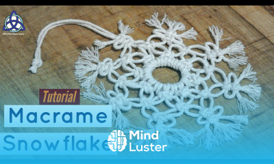 Learn How To Make Macrame Snowflakes