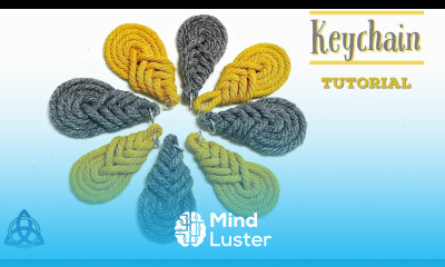 Simple Macrame Keychain Tutorial Pipa Knot