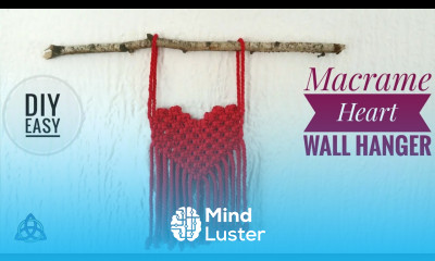 Macrame Wall Hanging Heart  DIY 