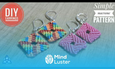 How to Make Simple Macrame Earrings DIY