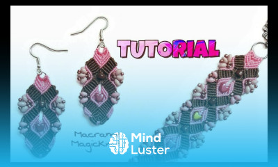 Micro Macrame Earrings Anna DIY  Macrame Magic Knots 