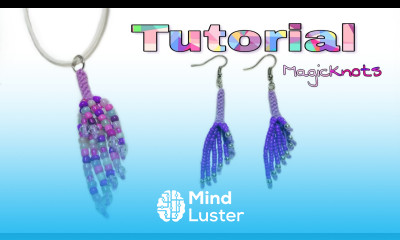 Macrame Earrings Tutorial  MAGIC KNOTS 