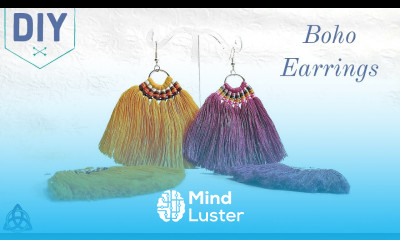 Macrame Tassel Earrings DIY Boho Jewellery Making