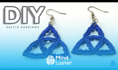 Macrame Celtic Knot Pendant Tutorial How to Tie Trinity Knot