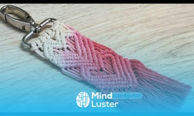 How to make Macrame Heart Keychain Tutorial Macrame Key Hanger Pattern 3
