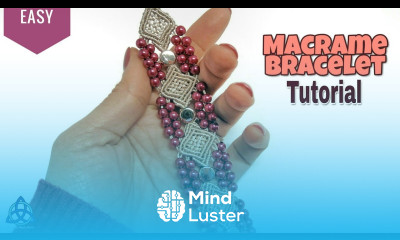 Macrame Tutorial Rose Macrame Bracelet DIY