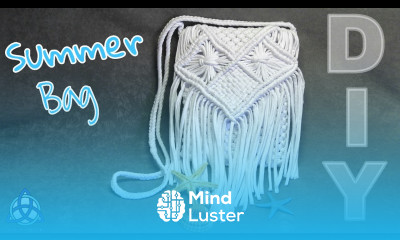 How to make Macrame Summer Bag DIY SUMMER CRAFT BAG