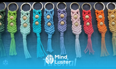 Macrame Keychain Tutorial DIY Gift Ideas