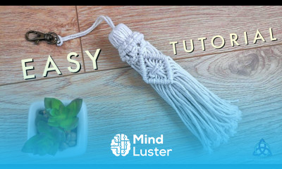 How to make Macrame Tassel with Square Knot EASY