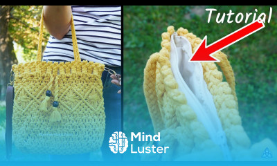 Macrame Bag Lining with ZIPPER Tutorial