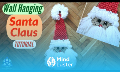 Macrame Santa Claus Tutorial Christmas Wall Hanging Decoration DIY