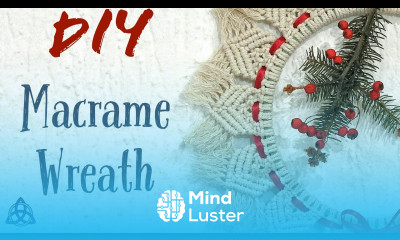 How to Make Macrame Christmas Wreath Easy Wreath Making DIY