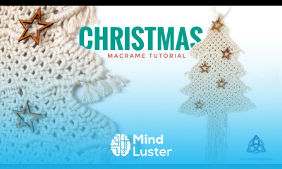 Macrame Christmas Tree WALL HANGING Tutorial Pattern 1