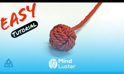 How to make Monkey Fist Knot Macrame Ball Keychain