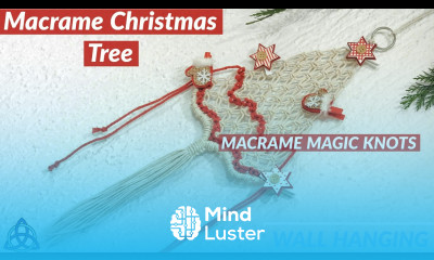 HOW TO Macrame Christmas Tree Wall Hanging Decoration