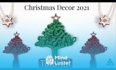 DIY Macrame Christmas Tree  Christmas Decoration project