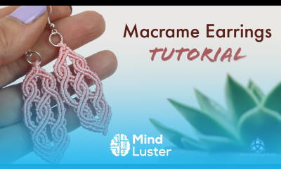 MACRAME EARRINGS TUTORIAL Double Celtic Pattern
