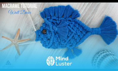 DIY Wall Decor Macrame Fish Wall Hanging Tutorial