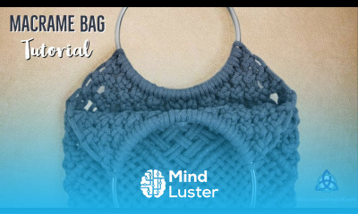 Macrame Bag Tutorial with Round Handles EASY Macrame Purse DIY